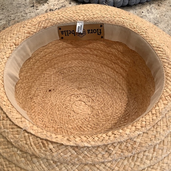 Flora Bella Tan Straw Hat - Picture 3 of 4